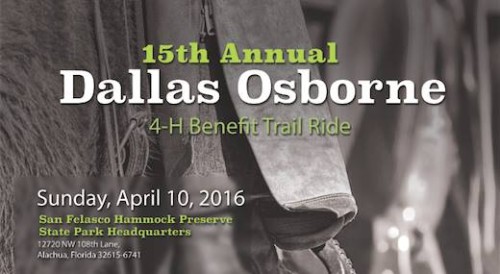 15th Annual Dallas Osborne 4-H Benefit Trail Ride