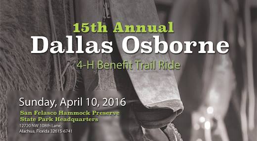 15th Annual Dallas Osborne 4-H Benefit Trail Ride